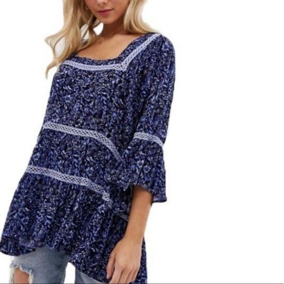 Free People Ruffle Tunic Dress - Picture 6 of 7